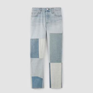 Everlane Patchwork Women Jeans - Light Blue and White